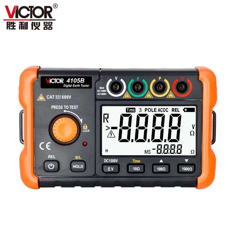 数字兆欧表胜利仪器VC4105A电阻测量仪2000 接地电阻测试仪