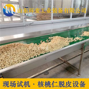 环麦多味核桃仁脱衣机 全自动核桃仁去皮设备 核桃仁脱皮机厂家