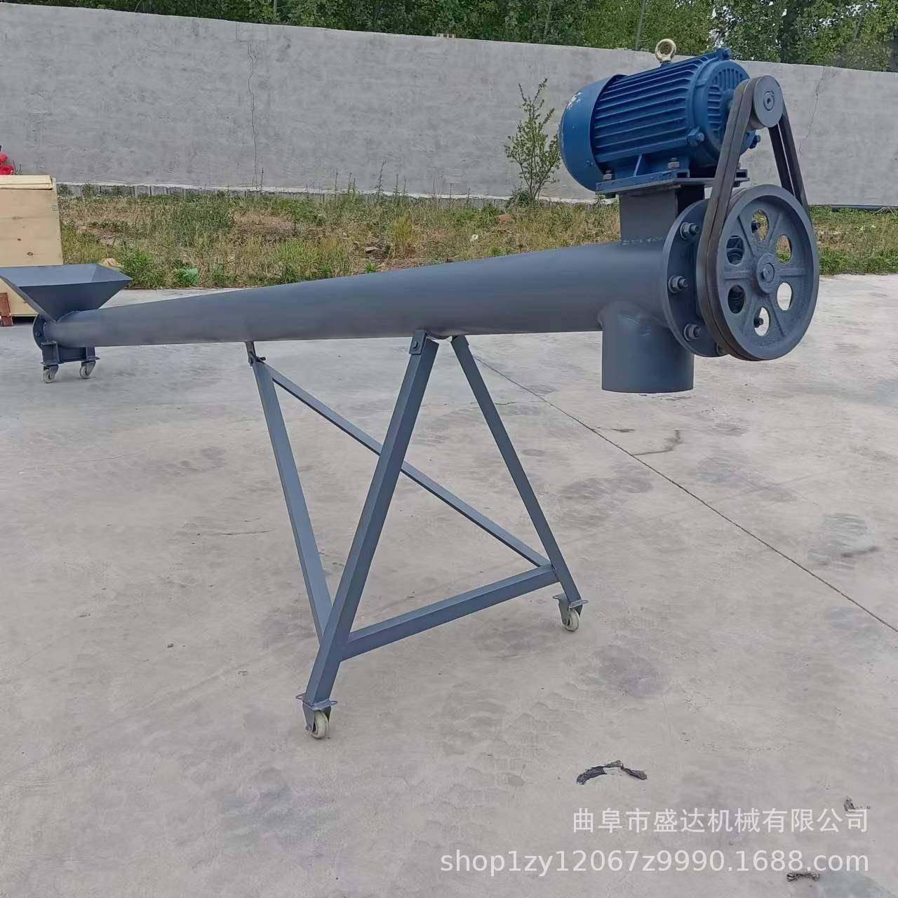 自吸式螺旋提升机自动化蛟龙上料机165管径螺杆输送机图片