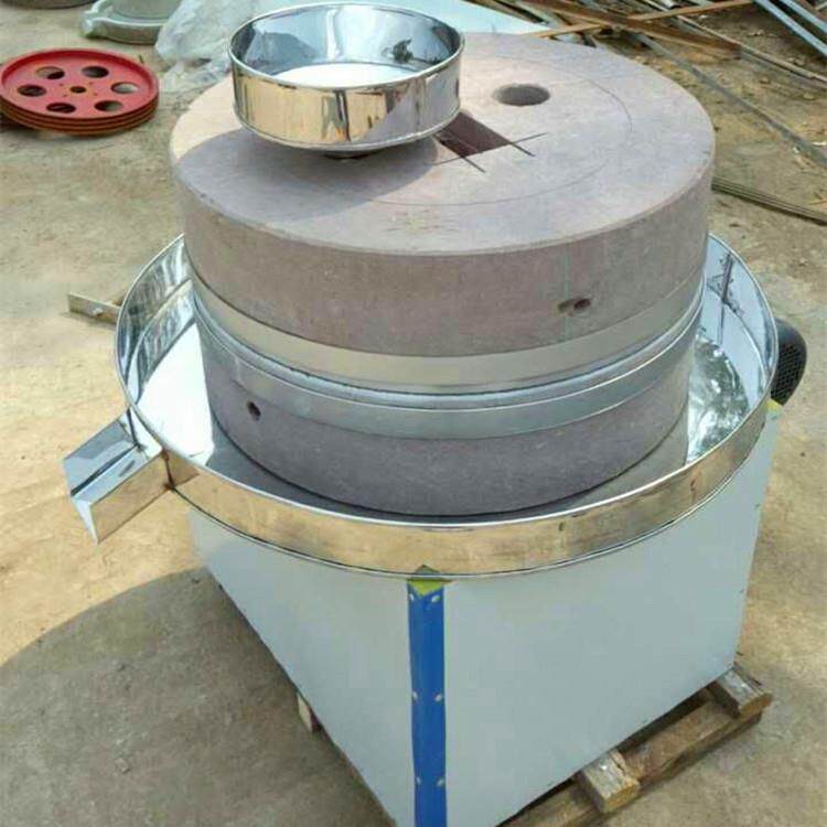 天然石材质磨黄豆面设备磨豆浆磨燕麦粉石磨40型小型家用机器