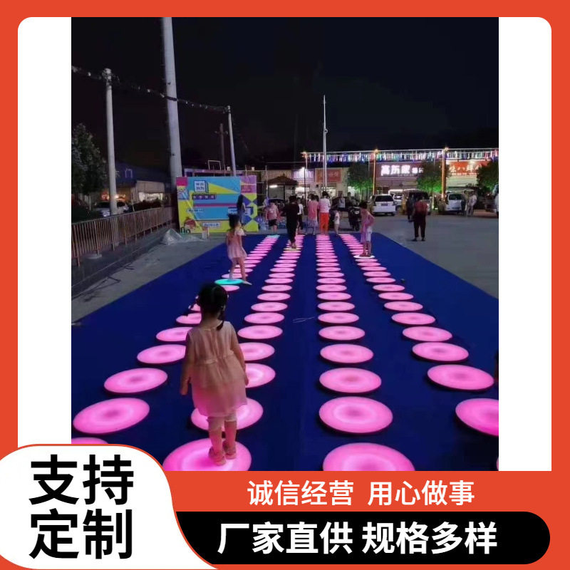 户外广场公园地砖发光灯楼梯钢琴感应地埋灯长方形发光地面指标灯