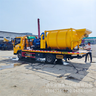 柏油路修补沥青搅拌机 车载式自动控制拌合机 罐装沥青作业搅拌车