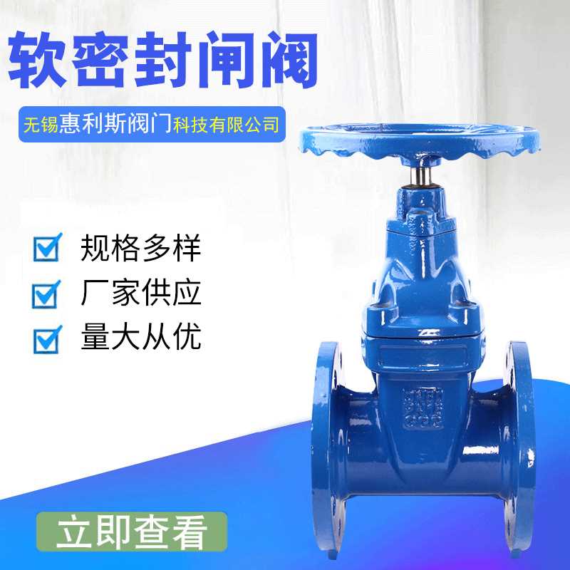 厂家供应Z45X-16 软密封闸阀 给水法兰闸阀 球墨铸铁法兰闸阀DN80