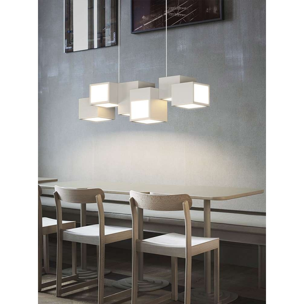 led吊灯餐厅灯2022新款轻奢大气简约现代时尚卧室吧台长形餐桌灯