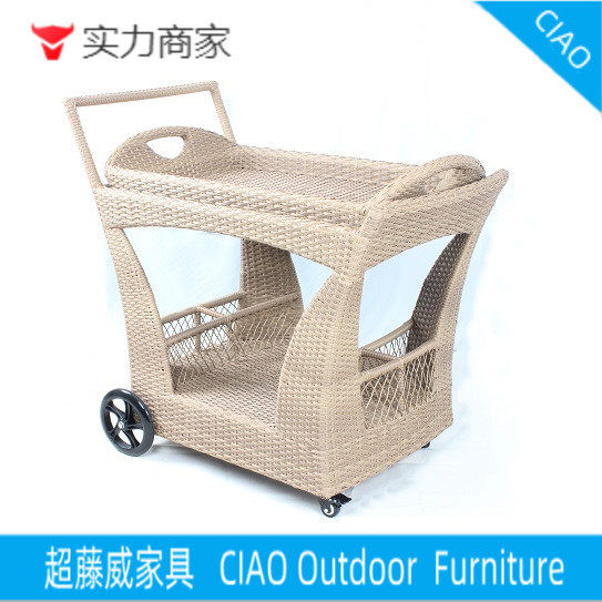 工厂批发酒店PE藤编酒水车别墅花园服务藤制小推车房地产餐厅推车,橡塑材料及制品,其他塑料制品,淘宝优惠券,粉丝福利购,淘宝优惠卷