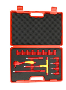 易尔拓绝缘工具套装 3/8“ 1/2”绝缘套筒16件20件组套YT-21280