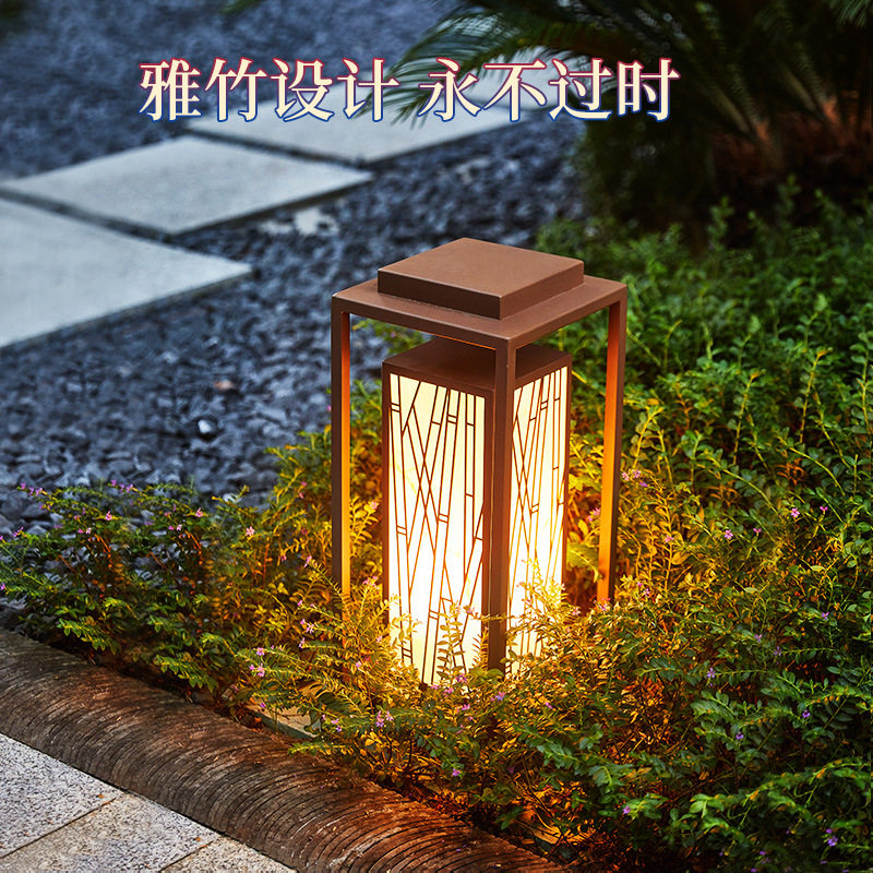 户外景观灯防水庭院灯中式不锈钢园林路灯室外花园地灯别墅草坪灯