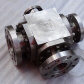 Q45H锻钢高压三通球阀