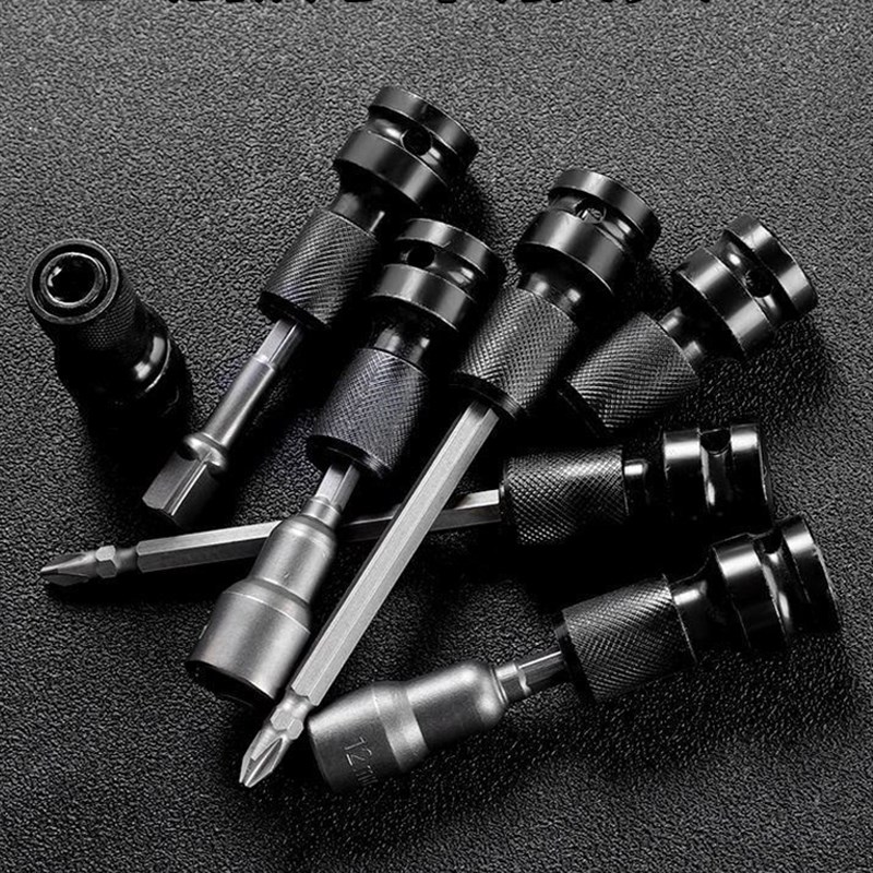 电动扳手用的转换头套筒配件夹头风炮变手电钻工具伸缩弹套转接头