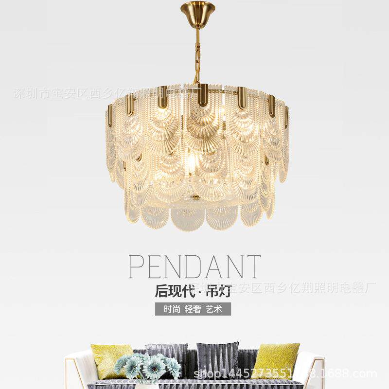 后现代简约创意艺术玻璃客厅卧室餐厅新古典样板房港式轻奢吊灯具
