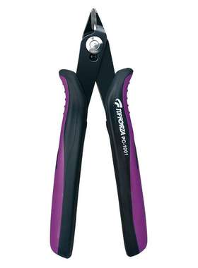 拓伏锐PC-1001S 斜嘴钳双色柄精密薄刃斜口钳子剪钳电子钳偏口钳