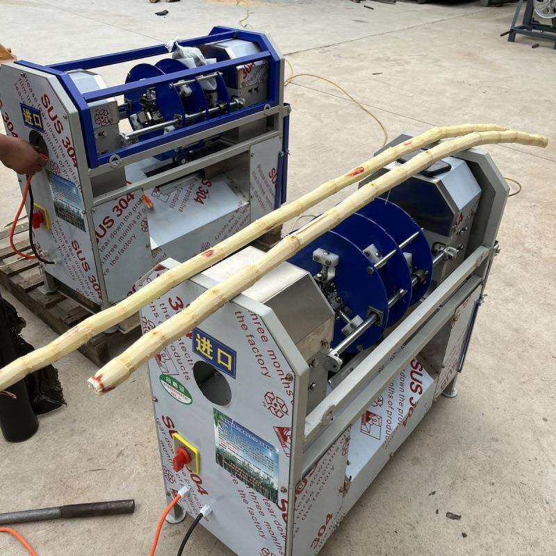 新款商用自动甘蔗去皮机削皮机全自动家用切断去皮一体仿手工机