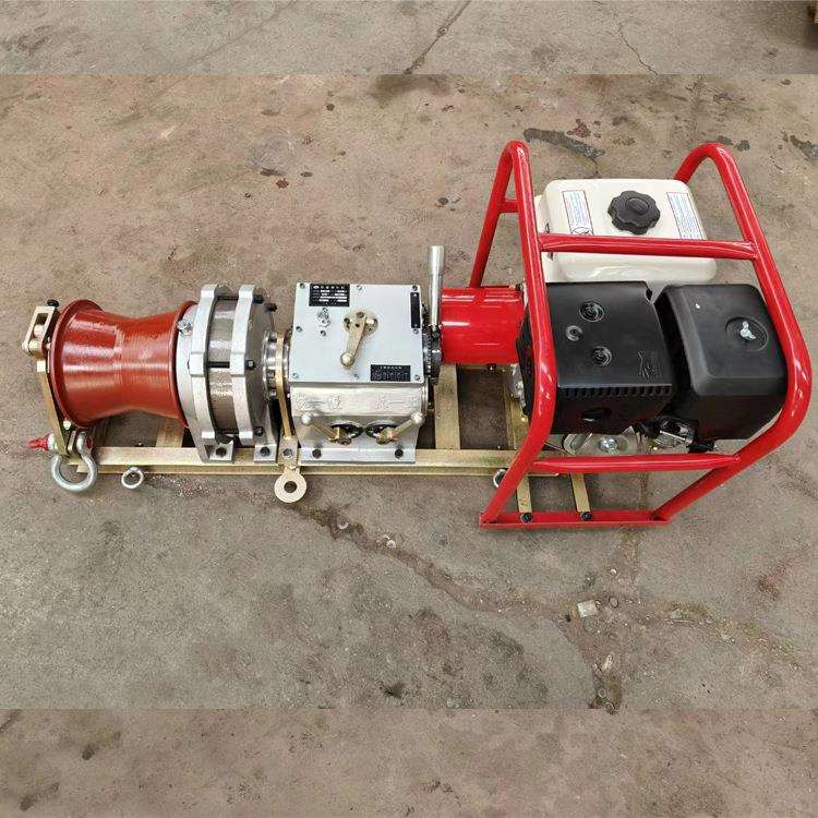 快中快柴油轴传动线缆卷扬机 5T机动绞磨机便携式绞磨牵引机