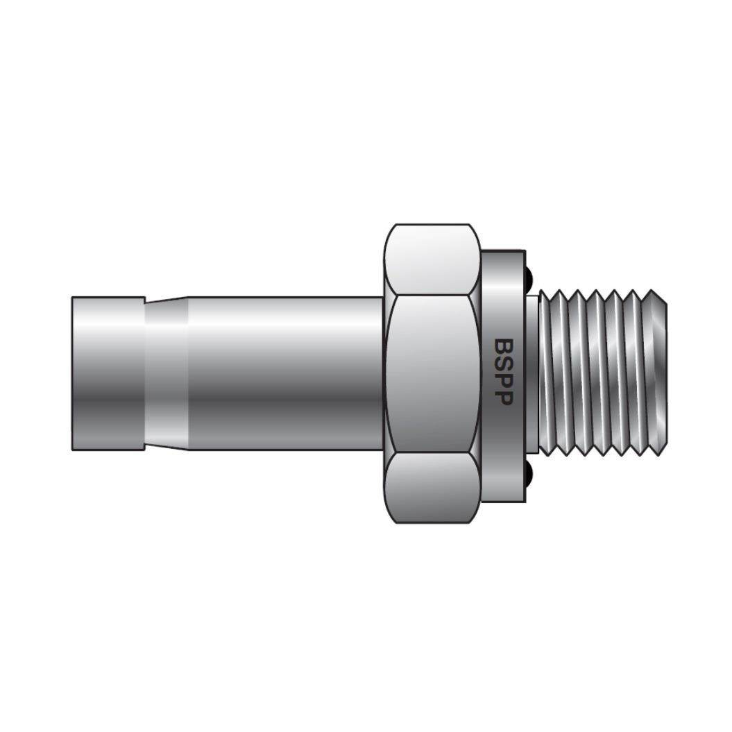 Parker CPI/A-LOK系列 带ED密封BSPP管端外螺纹接头(英制)