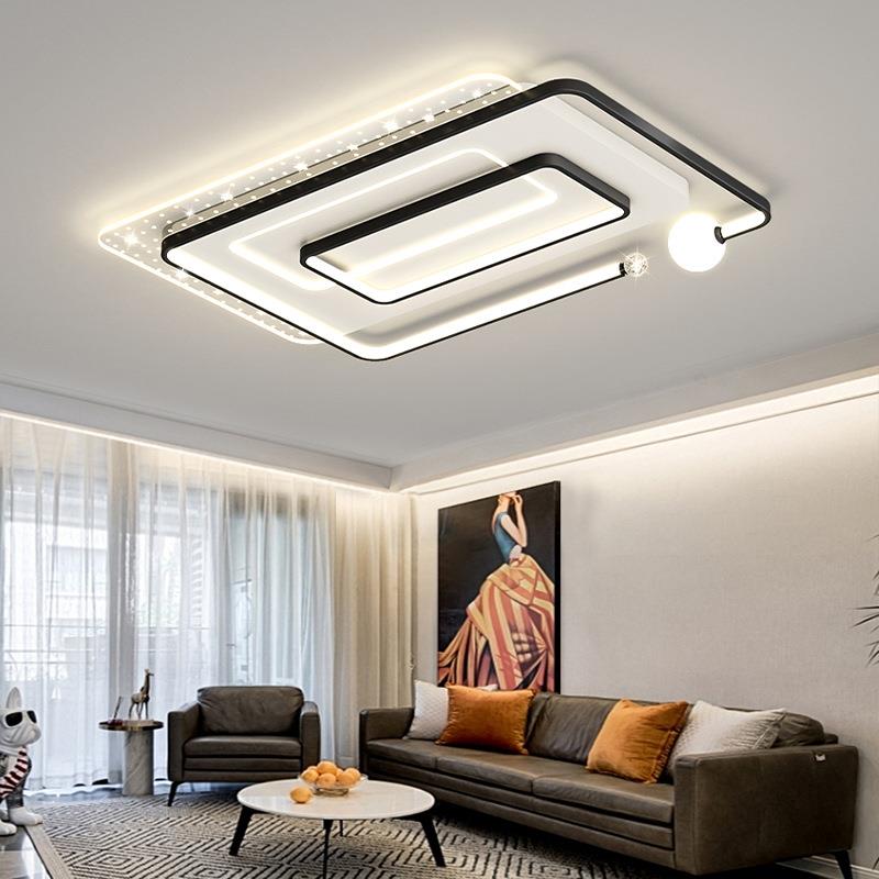 led吸顶灯卧室客厅灯简约现代长方形客厅灯