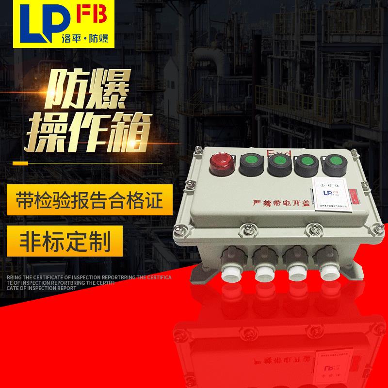 台州厂家防爆操作箱 铸铝粉尘防爆电源箱 A6D6K1B1防爆操作柱BLZ