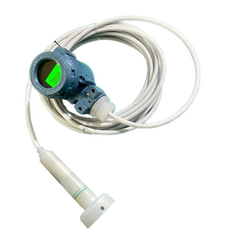 四氟投入式防堵防腐液位变送器水位计耐酸碱4-20MA陶瓷传感器压力