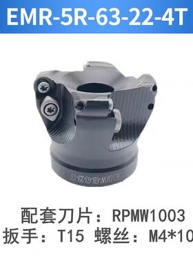 EMR平面圆鼻铣刀盘CnNC数控加工中心铣床刀盘 R4/R5/R6/R8