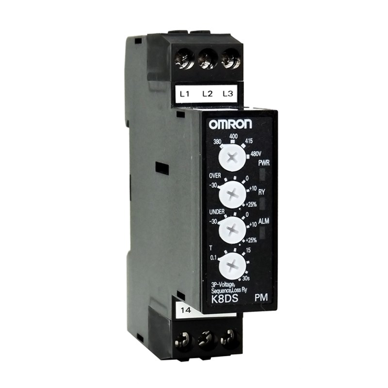 欧姆龙OMRON反相缺相序继电器电机保护K8AK-KL8DS-PH1-PM2一PA