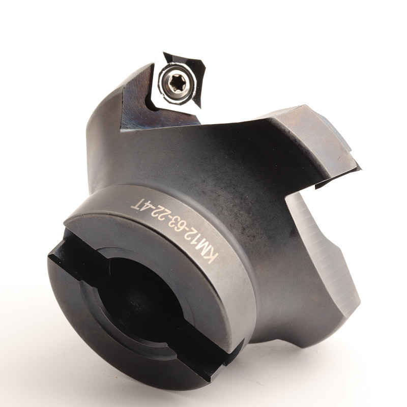 45度面铣刀盘四f方刀片KM12-50-22-4T 63 80 100 125 160 200 SEK