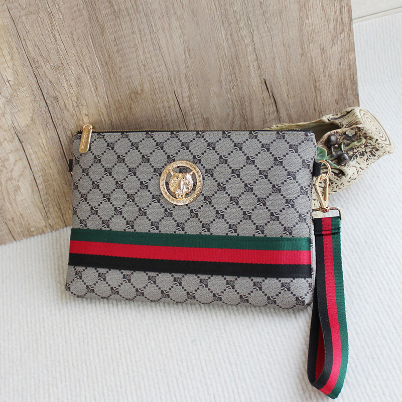 2025手拿包个性潮牌时尚男包虎头新款夹包男士手抓包长款钱包软皮