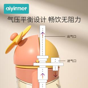 儿童水杯学饮杯宝宝吸管杯直饮喝奶杯子6个月以上婴儿奶瓶