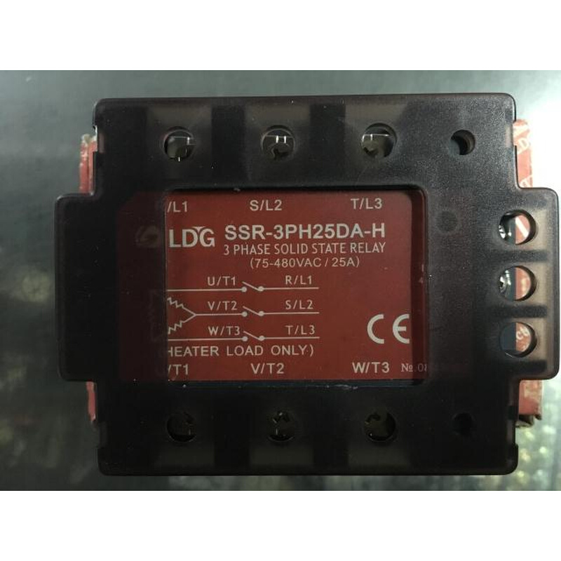 。LDG立得SSR-3PH25DA-H三相固态继电器模块直流控交流25A