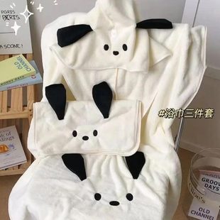 穿不掉毛非纯棉家用裹女抹胸浴巾吸水速干网红可大号加厚可爱巾可