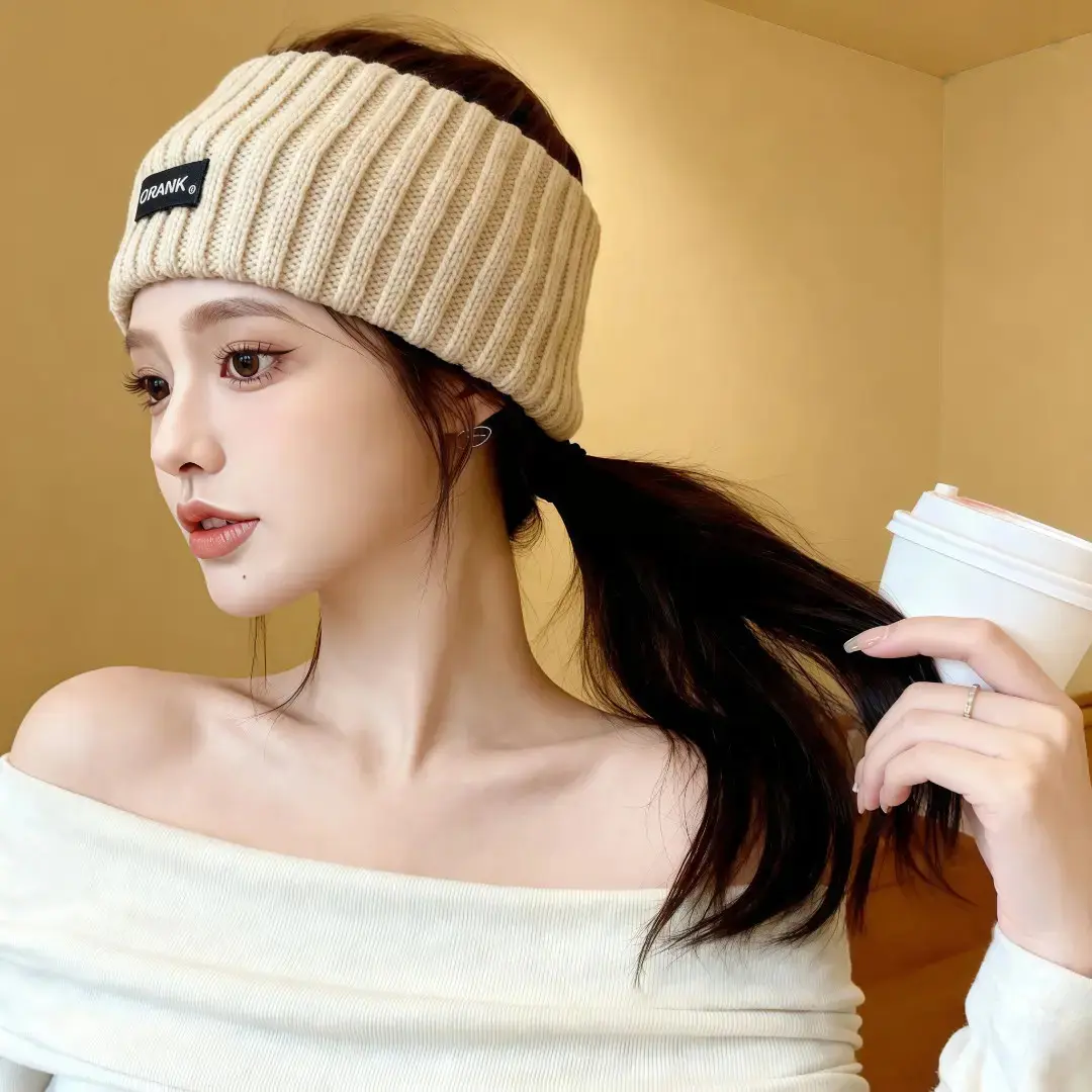 【下单立减50】新款针织发带女时尚防风运动头饰头套发箍毛绒ZP