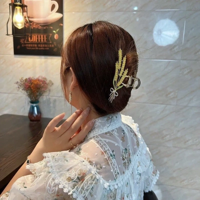 【下单立减50】发饰麦穗发夹发饰头饰时尚饰品女后脑勺盘发发带XJ