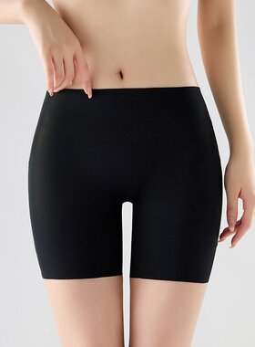 收腹裤女内裤二合一无痕防走光不卷边冰丝加裆打底裤薄款安全裤