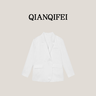 晴未央 新款 小众设计感醋酸西装 004 19F