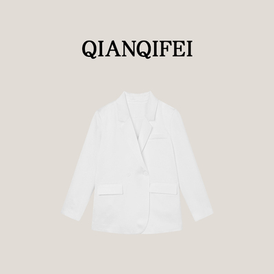 3-10H【晴未央】新款小众设计感醋酸西装 CZ-004