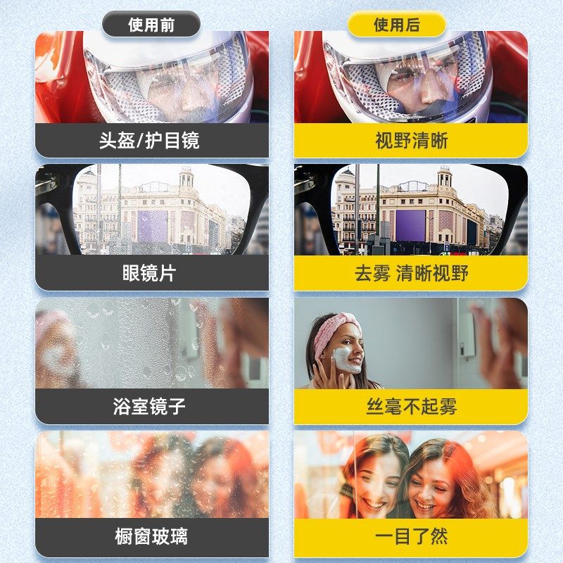 宝能汽车前挡风玻璃防雾剂冬天车用去雾水喷剂室内车窗长效防起雾