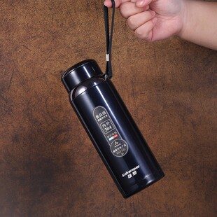 精选雄泰304不锈钢保温杯大容量真空吊带滤网水杯男女泡茶杯车载