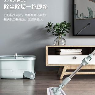 干湿两用免手洗双驱动旋转拖把家用一拖净拖地神器墩布懒人拖把桶