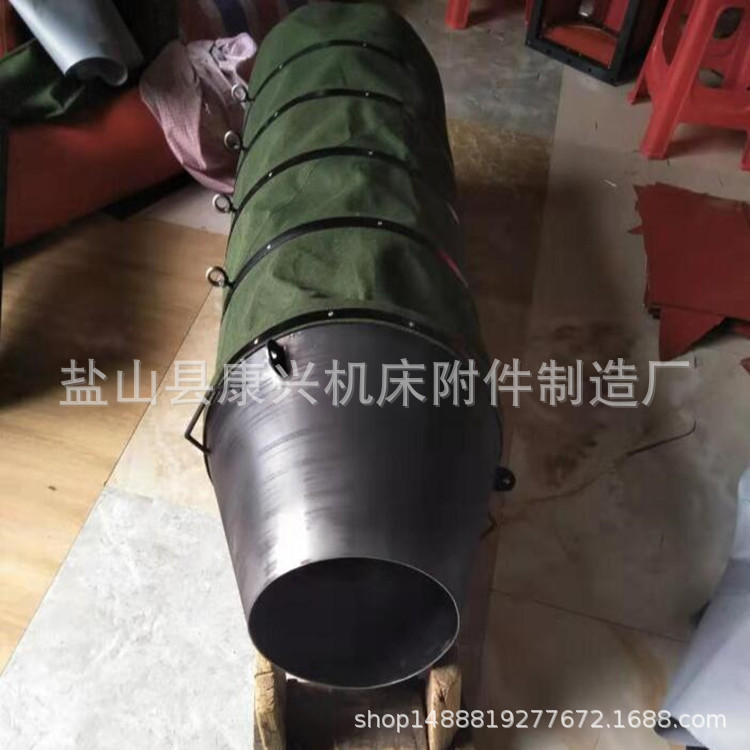沧州厂家制作加厚帆布伸缩节圆形软连接防尘过料软接头帆布软连接