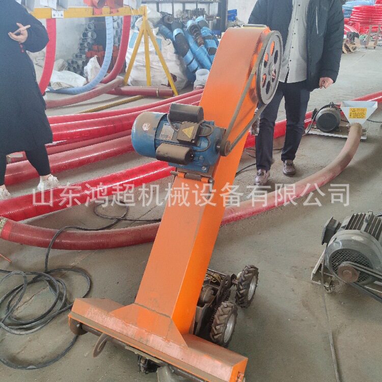 自走式扒料机颗粒沙子输送机汽油手推收谷灌袋机
