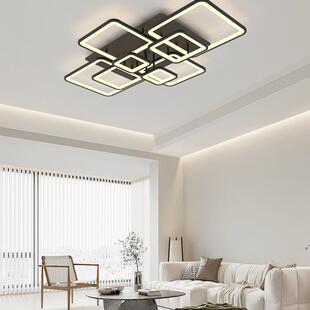 LED客厅灯 简约现代吸顶灯北欧卧室灯2023年新款正方形大厅灯具