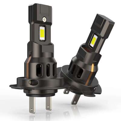 新款大功率70W直插Z2S跨境爆款H7H119005鳍片散热H4带解码LED大灯