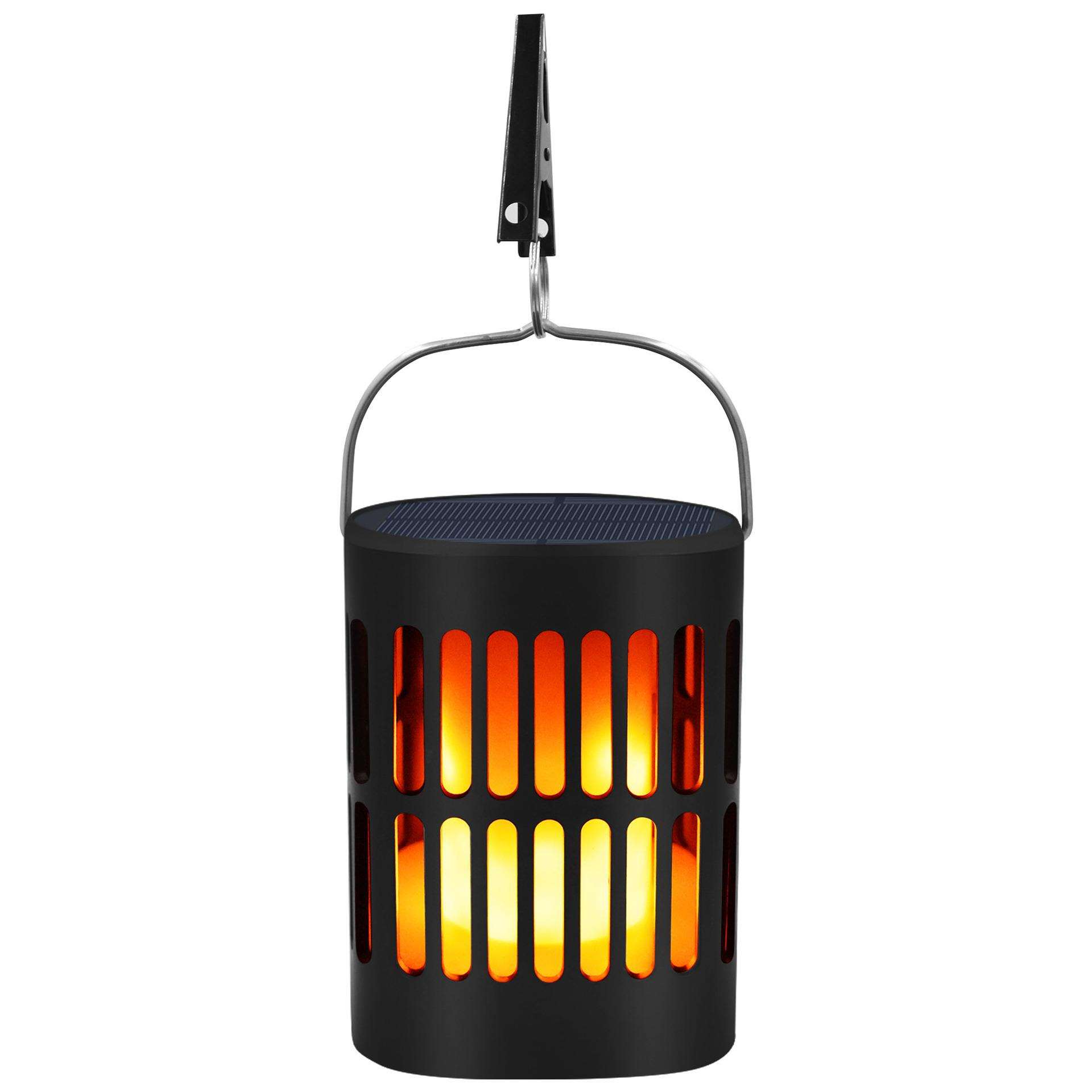 跨境新款太阳能火焰灯 户外防水96led 花园别墅地插景观氛围灯