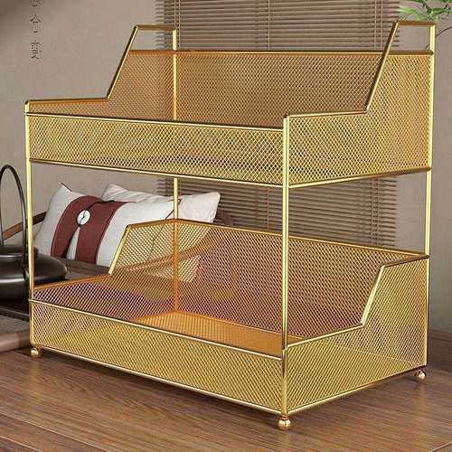 客厅桌面置物架双层置物架梳妆台厨房置物架餐桌收纳