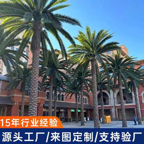仿真棕榈树大型室内外人造假树商场酒店水上乐园造景华盛顿棕榈树