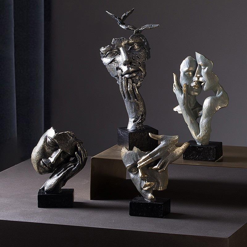 艺术摆件 北欧风格家居装饰品 橱窗服装店样板房玄关抽象创意摆设