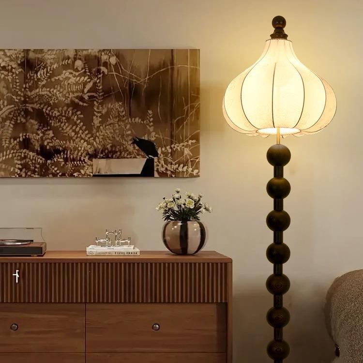 法式中古落地灯客厅新中式中国风卧室高级感氛围美式复古