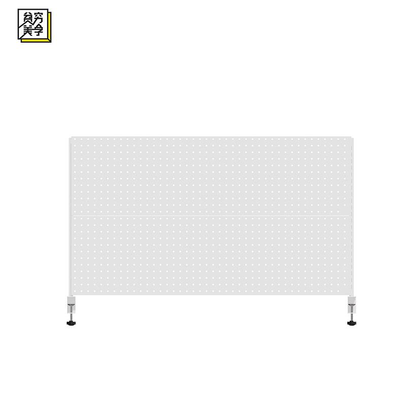 铭添洞洞板隔断夹桌架子免打孔桌面置物架学习书桌上夹式铁艺书架