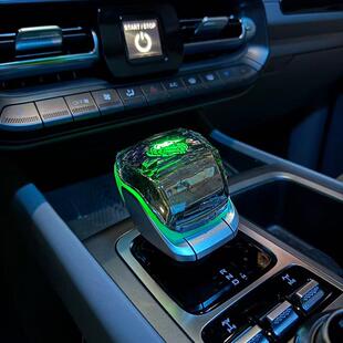 专用于北京BJ40焕彩水晶档把增程版配件LED发光换挡改装用品大全