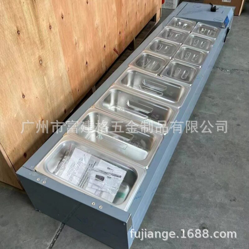 快餐保温台商用不锈钢保温汤池电热食堂打菜热菜售饭台快餐保温车