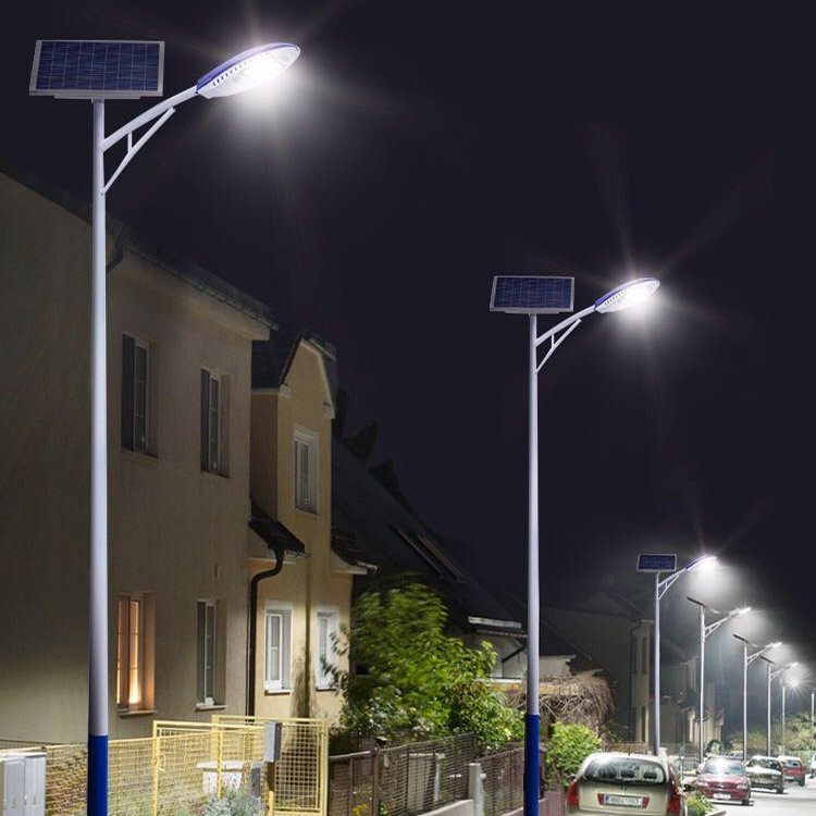 6米LED太阳能路灯灯杆价格生产厂家报价批发全套带杆农村马路路灯