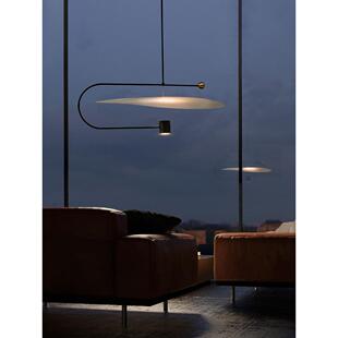 简约艺术北欧现代网红餐厅办公区吊灯创意时尚线条卧室书房吊灯